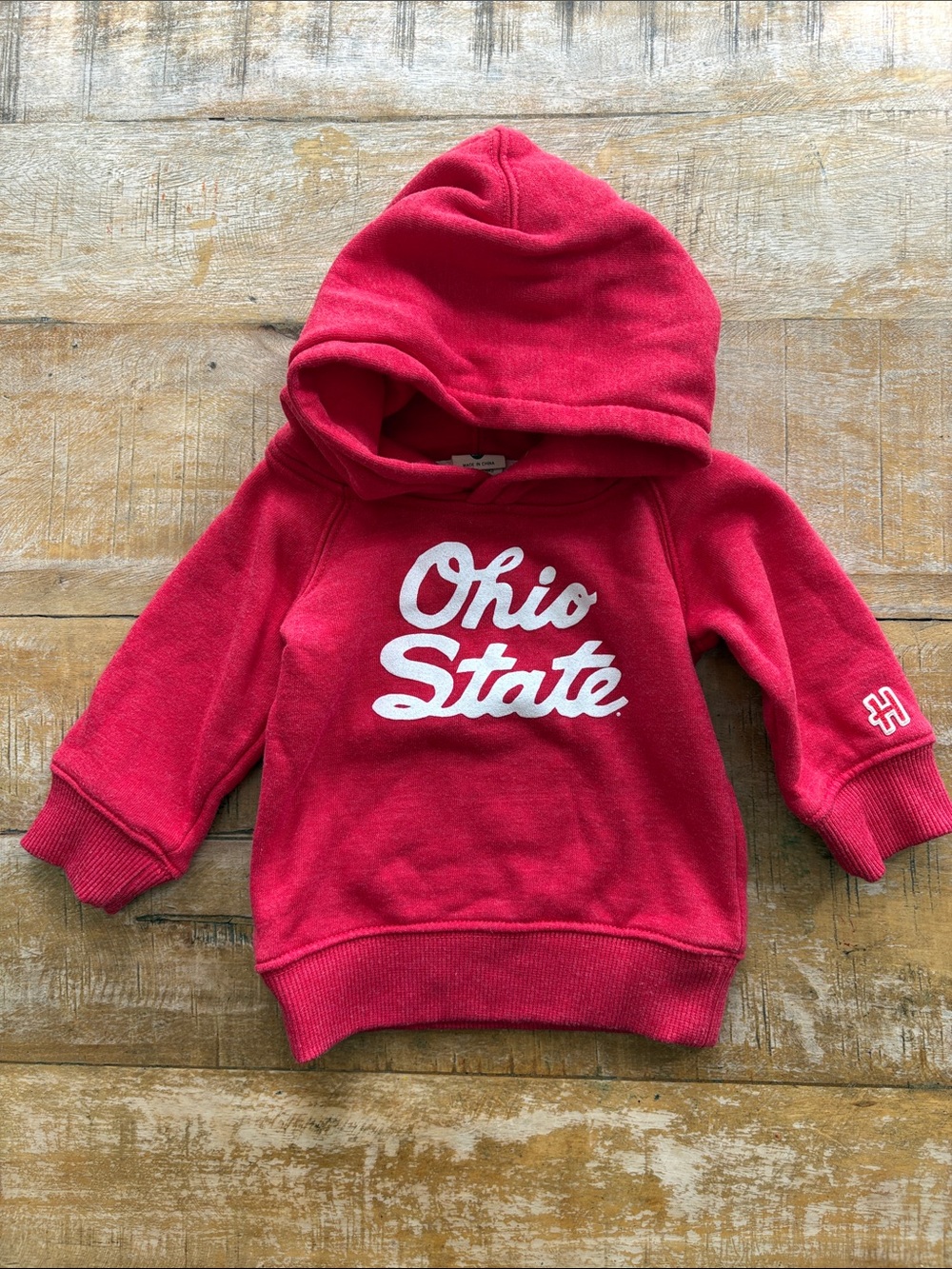 Homage Ohio State Red Baby Hoodie Sweatshirt size 6-9m